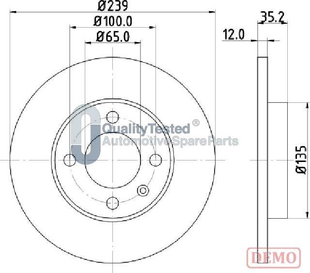 Japanparts DI0938JM - Kočioni disk www.molydon.hr