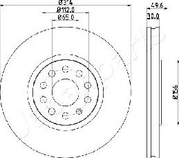 Japanparts DI-0933 - Kočioni disk www.molydon.hr