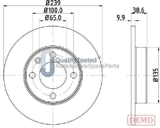 Japanparts DI0937JM - Kočioni disk www.molydon.hr