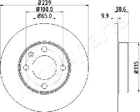 Japanparts DI-0937 - Kočioni disk www.molydon.hr