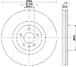 Japanparts DI-0929 - Kočioni disk www.molydon.hr