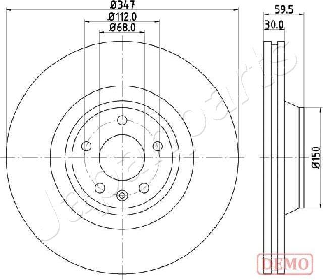 Japanparts DI-0925C - Kočioni disk www.molydon.hr