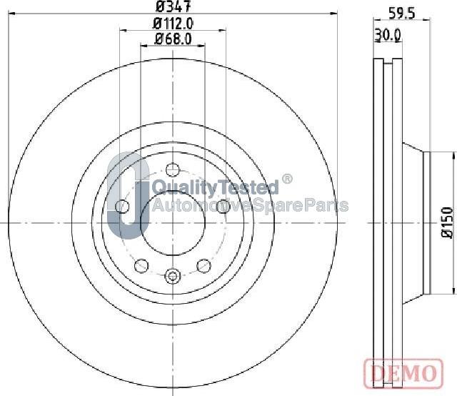 Japanparts DI0925JM - Kočioni disk www.molydon.hr