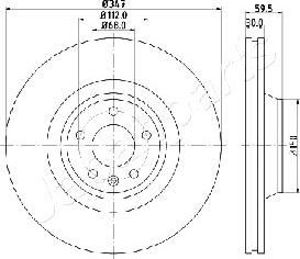 Japanparts DI-0925 - Kočioni disk www.molydon.hr