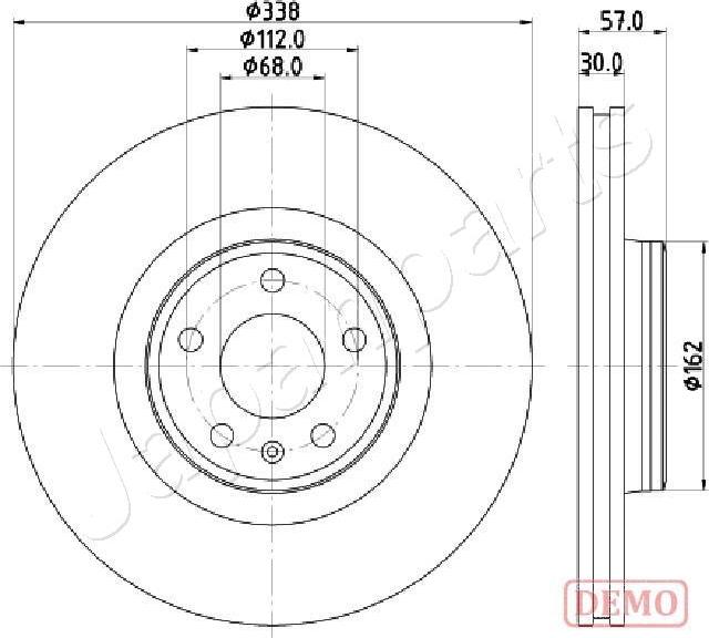 Japanparts DI-0920C - Kočioni disk www.molydon.hr