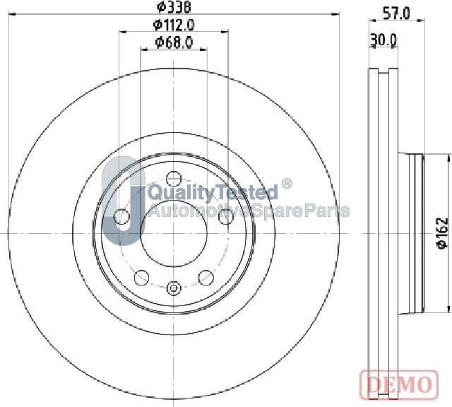 Japanparts DI0920JM - Kočioni disk www.molydon.hr