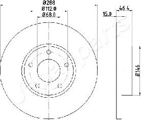 Japanparts DI-0923 - Kočioni disk www.molydon.hr