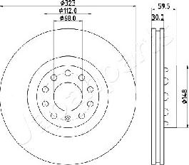 Japanparts DI-0922 - Kočioni disk www.molydon.hr