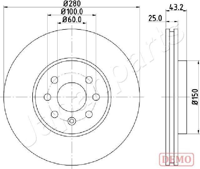 Japanparts DI-042C - Kočioni disk www.molydon.hr