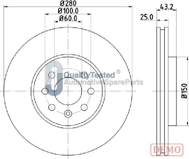 Japanparts DI042JM - Kočioni disk www.molydon.hr