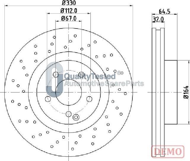 Japanparts DI0541JM - Kočioni disk www.molydon.hr