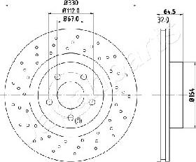 Japanparts DI-0541 - Kočioni disk www.molydon.hr