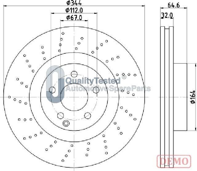 Japanparts DI0558JM - Kočioni disk www.molydon.hr