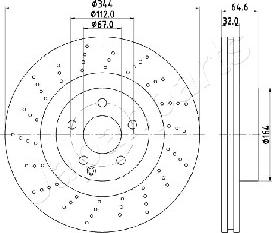 Japanparts DI-0558 - Kočioni disk www.molydon.hr