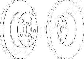 Japanparts DI-0565 - Kočioni disk www.molydon.hr