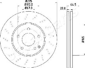 Japanparts DI-0519 - Kočioni disk www.molydon.hr