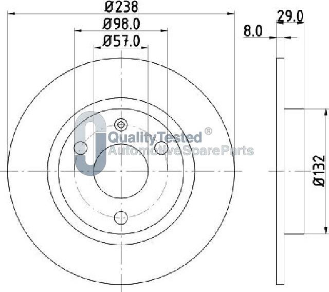 Japanparts DI0639JM - Kočioni disk www.molydon.hr