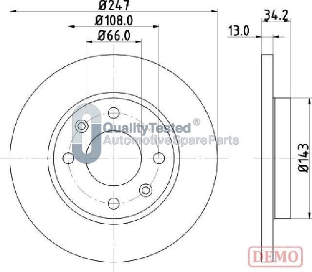 Japanparts DI0630JM - Kočioni disk www.molydon.hr