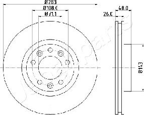 Japanparts DI-0638 - Kočioni disk www.molydon.hr