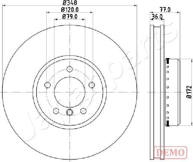 Japanparts DI-0157C - Kočioni disk www.molydon.hr