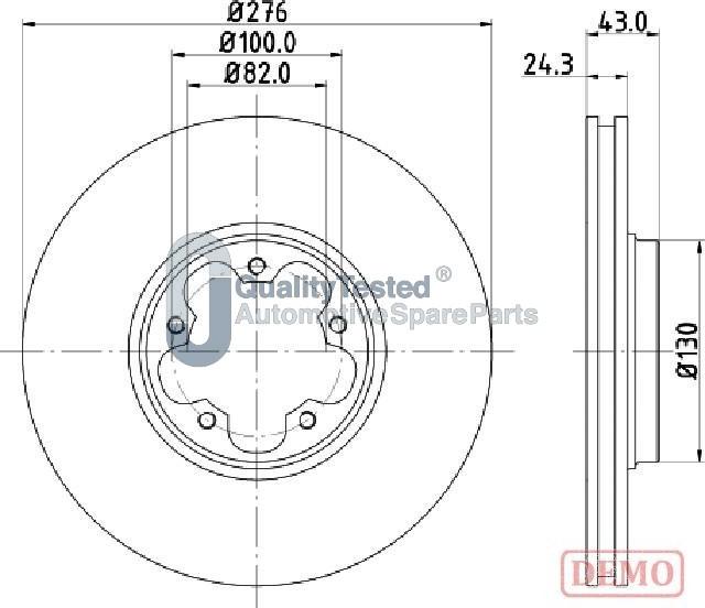 Japanparts DI0356JM - Kočioni disk www.molydon.hr