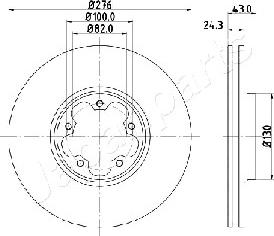 Japanparts DI-0356 - Kočioni disk www.molydon.hr