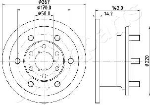 Japanparts DI-0254 - Kočioni disk www.molydon.hr