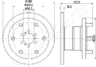 Japanparts DI-0255 - Kočioni disk www.molydon.hr