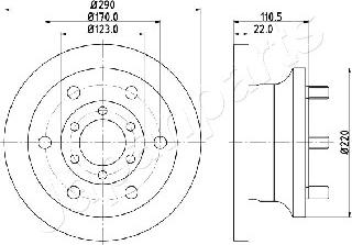 Japanparts DI-0256 - Kočioni disk www.molydon.hr