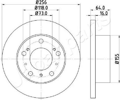 Japanparts DI-0267C - Kočioni disk www.molydon.hr