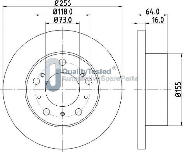 Japanparts DI0267JM - Kočioni disk www.molydon.hr