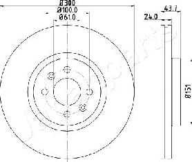 Japanparts DI-0705 - Kočioni disk www.molydon.hr