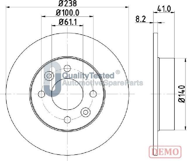 Japanparts DI0700JM - Kočioni disk www.molydon.hr