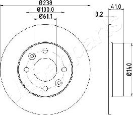 Japanparts DI-0700 - Kočioni disk www.molydon.hr