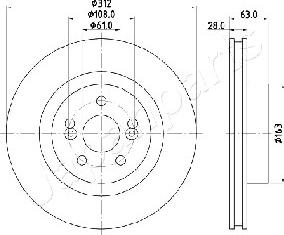 Japanparts DI-0701 - Kočioni disk www.molydon.hr