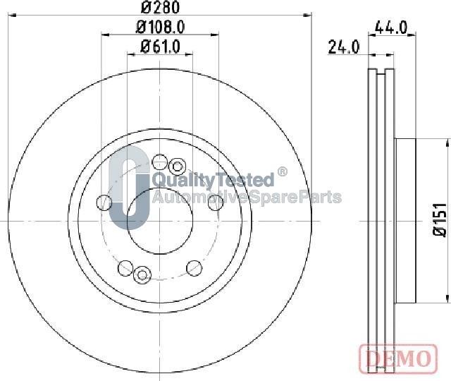 Japanparts DI0710JM - Kočioni disk www.molydon.hr