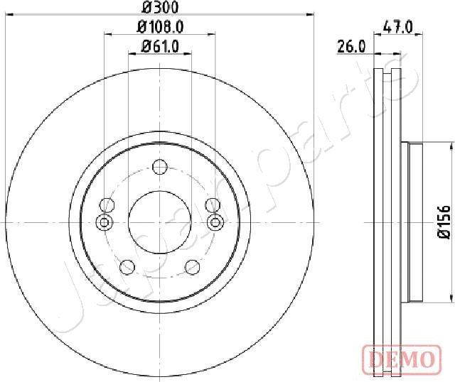 Japanparts DI-0712C - Kočioni disk www.molydon.hr