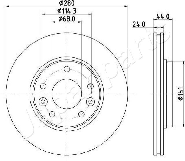 Japanparts DI-181C - Kočioni disk www.molydon.hr