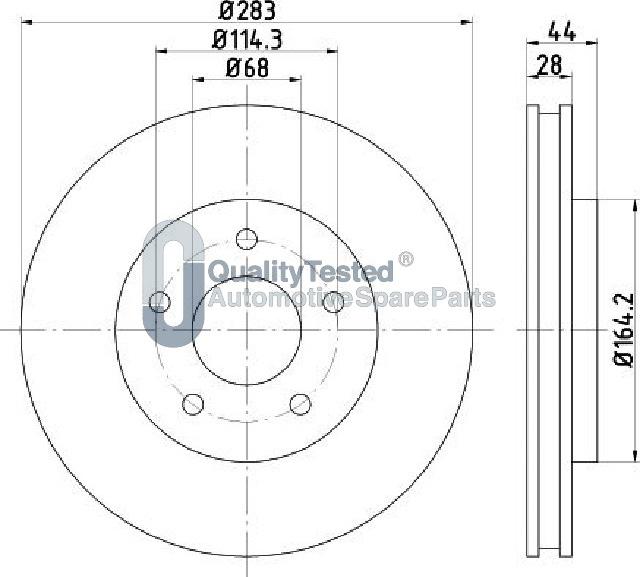 Japanparts DI182JM - Kočioni disk www.molydon.hr