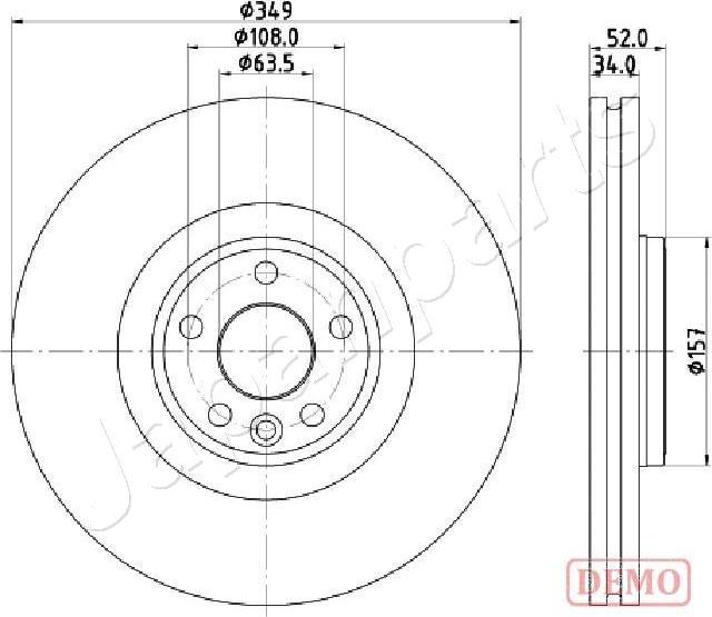 Japanparts DI-L17C - Kočioni disk www.molydon.hr