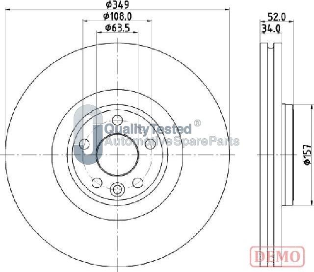 Japanparts DIL17JM - Kočioni disk www.molydon.hr