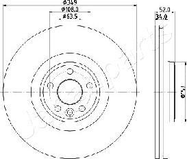 Japanparts DI-L17 - Kočioni disk www.molydon.hr