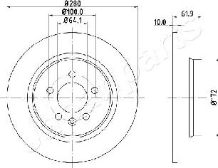 Japanparts DP-426 - Kočioni disk www.molydon.hr