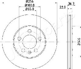 Japanparts DP-0904 - Kočioni disk www.molydon.hr