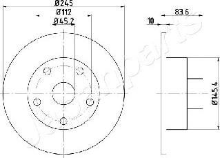 Japanparts DP-0906 - Kočioni disk www.molydon.hr