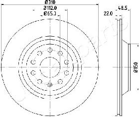 Japanparts DP-0903 - Kočioni disk www.molydon.hr