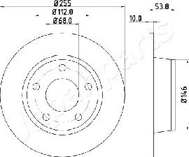 Japanparts DP-0914 - Kočioni disk www.molydon.hr