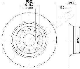 Japanparts DP-0915 - Kočioni disk www.molydon.hr