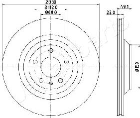 Japanparts DP-0916 - Kočioni disk www.molydon.hr