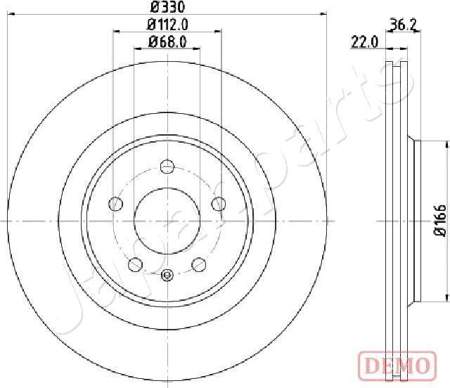 Japanparts DP-0910C - Kočioni disk www.molydon.hr